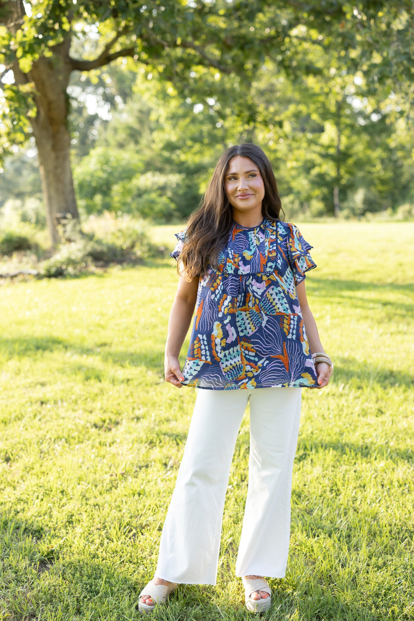 Charleston Abstract Top