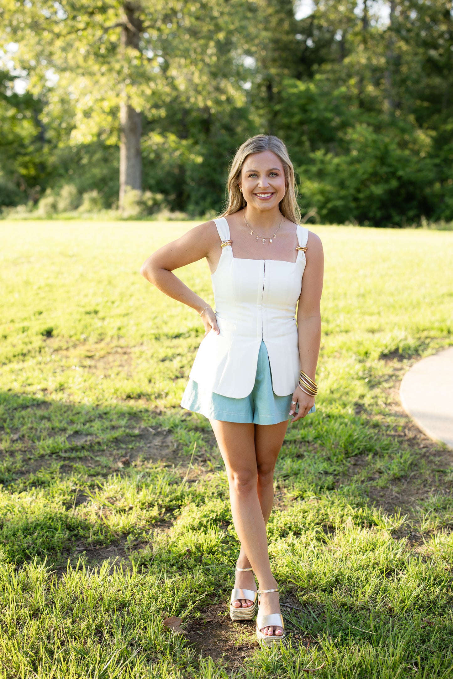 Margo Ivory Corset Top