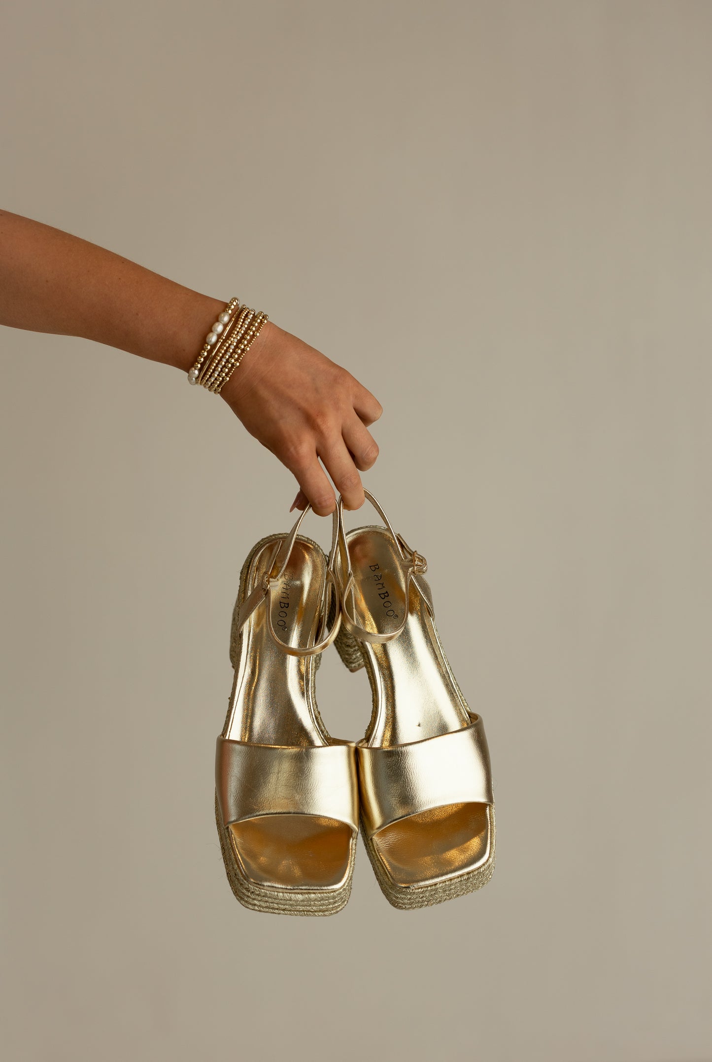 Gold Platform Heels