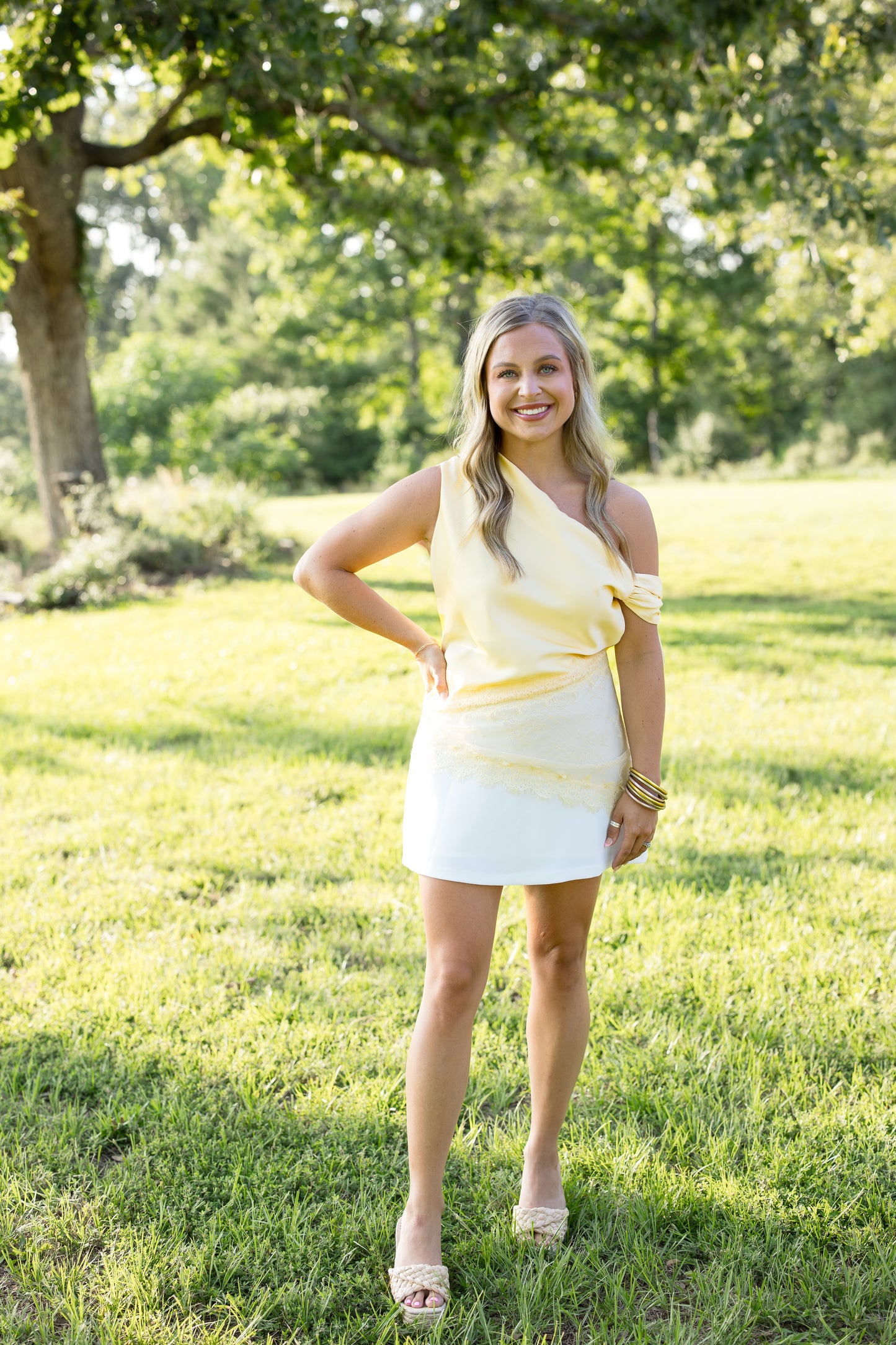 Ashley Asymmetrical Top - Butter Yellow