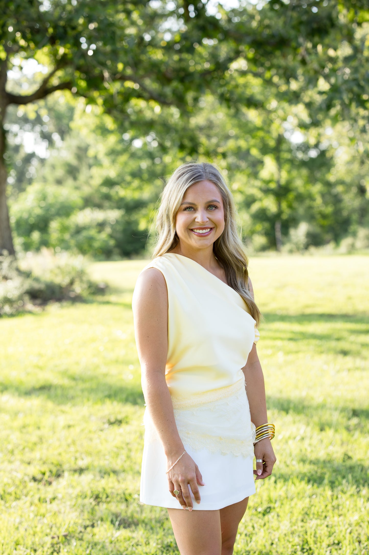Ashley Asymmetrical Top - Butter Yellow