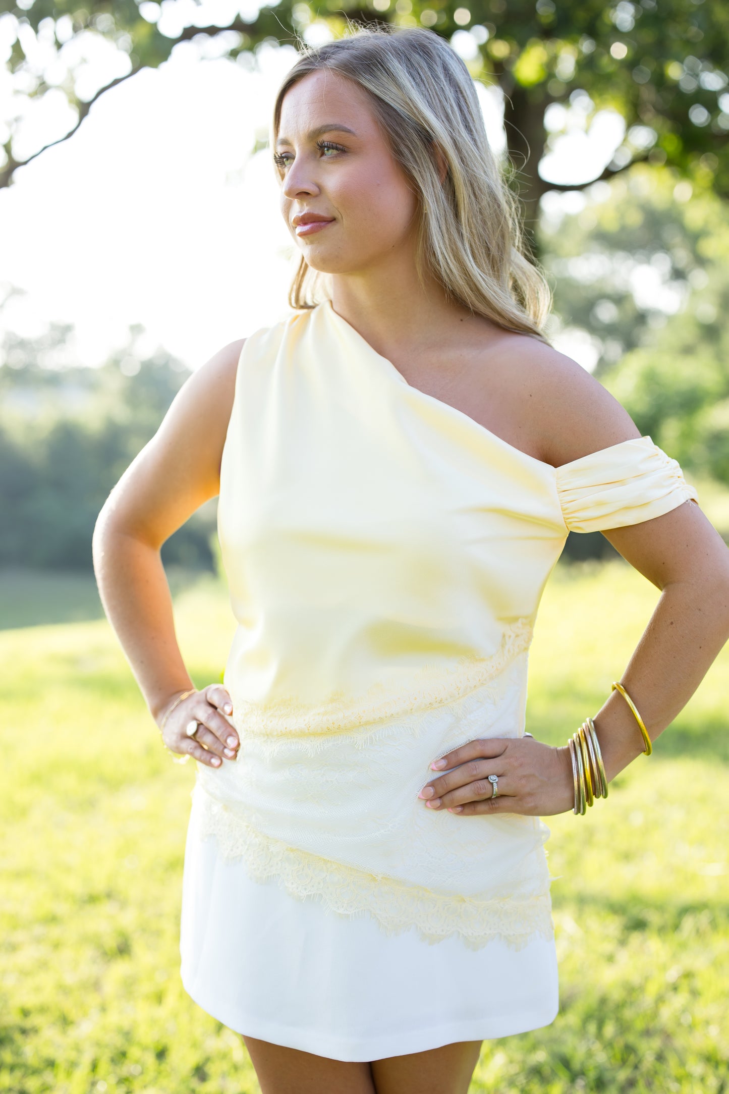 Ashley Asymmetrical Top - Butter Yellow