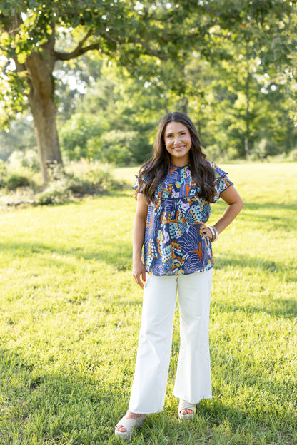 Charleston Abstract Top