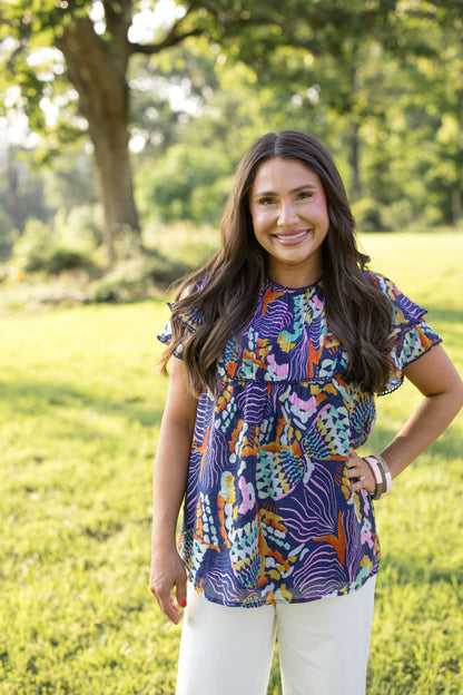 Charleston Abstract Top