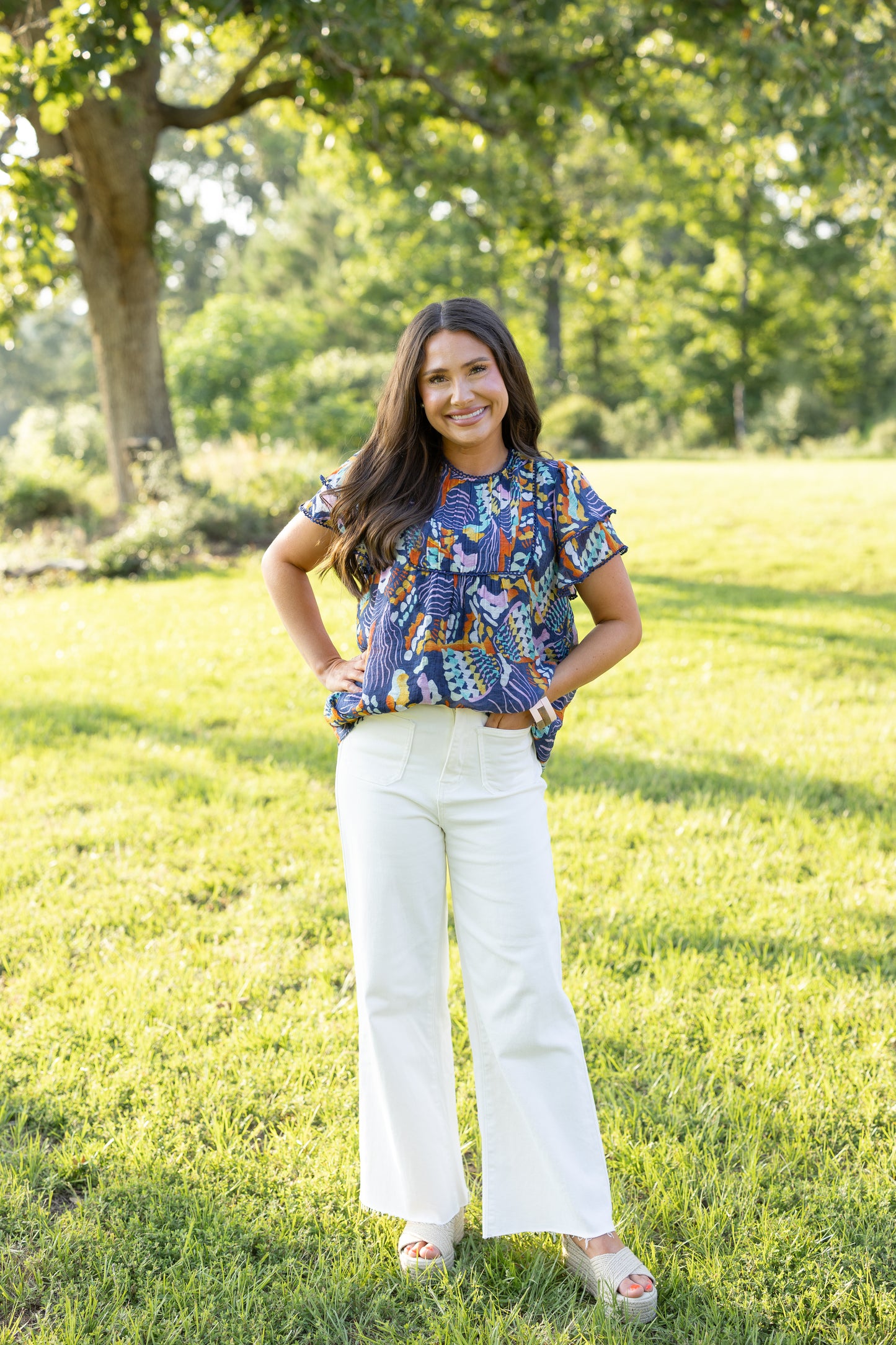 Charleston Abstract Top