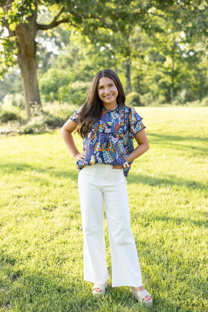 Charleston Abstract Top