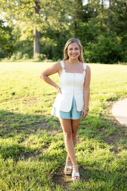 Margo Ivory Corset Top