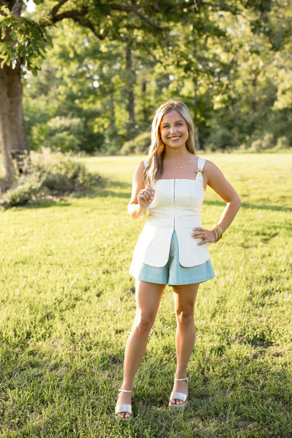 Margo Ivory Corset Top
